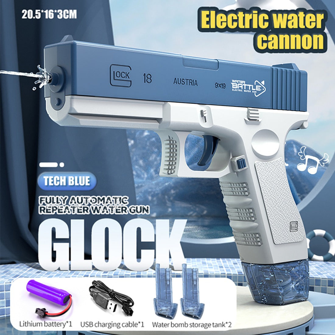 Glock Electric Water Gun Toys